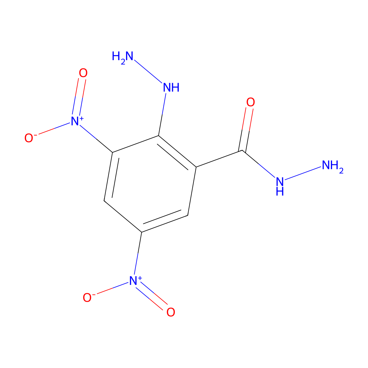 2-Hydrazinyl-3,5-dinitrobenzohydrazide molecular structure, CAS 1432436-41-3