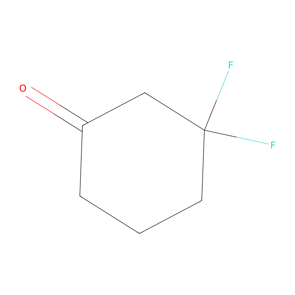 3,3-Difluorocyclohexan-1-one molecular structure, CAS 1432447-08-9