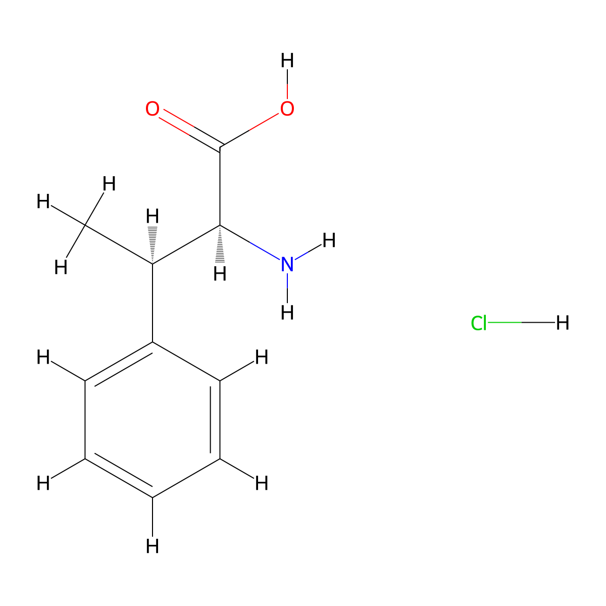 (2S,3R)-2-Amino-3-phenyl-butyric acid hydrochloride molecular structure, CAS 143251-58-5