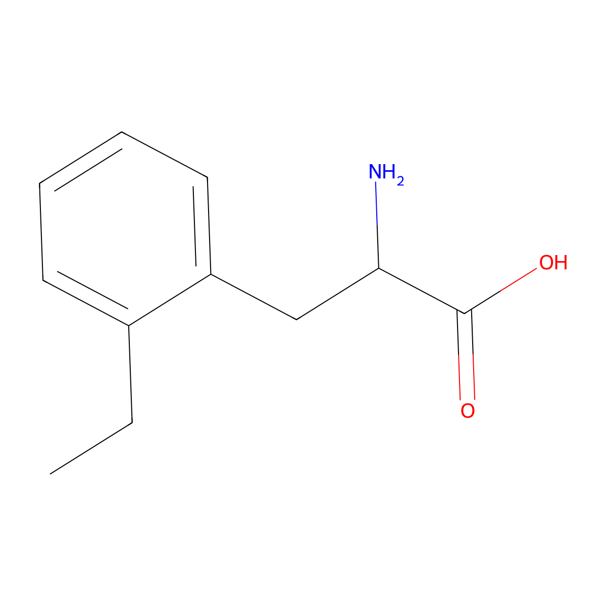 2-Ethylphenylalanine molecular structure, CAS 143251-69-8