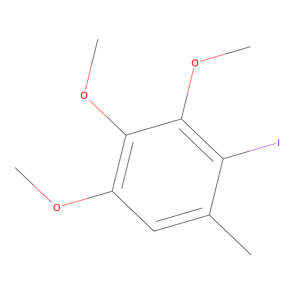 2-Iodo-3,4,5-trimethoxy-1-methylbenzene molecular structure, CAS 1432583-84-0