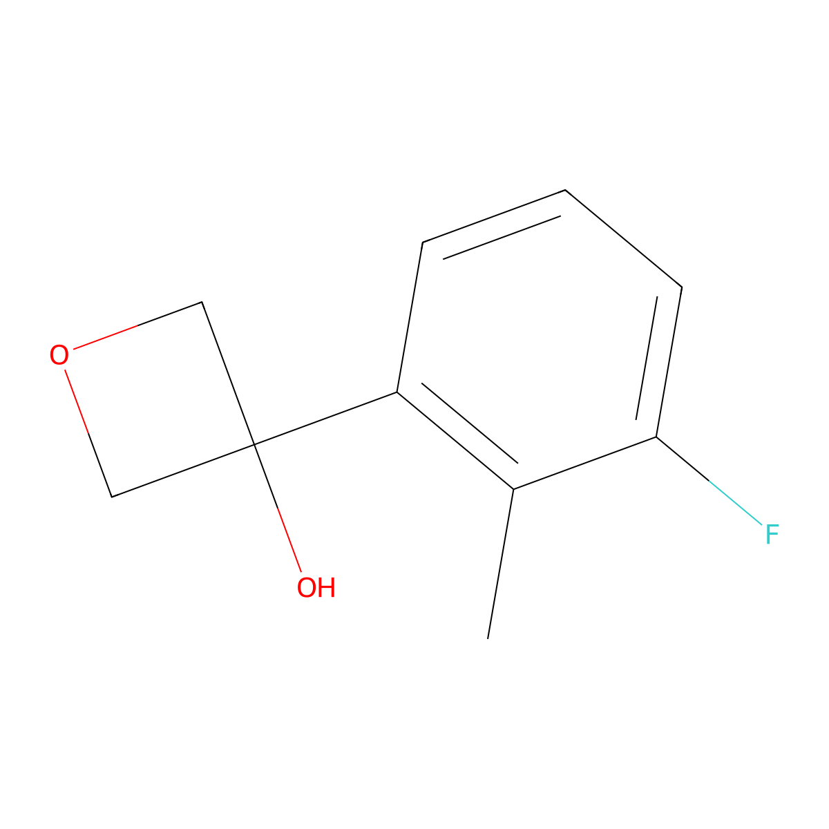 3-(3-Fluoro-2-methylphenyl)-3-oxetanol molecular structure, CAS 1432620-47-7