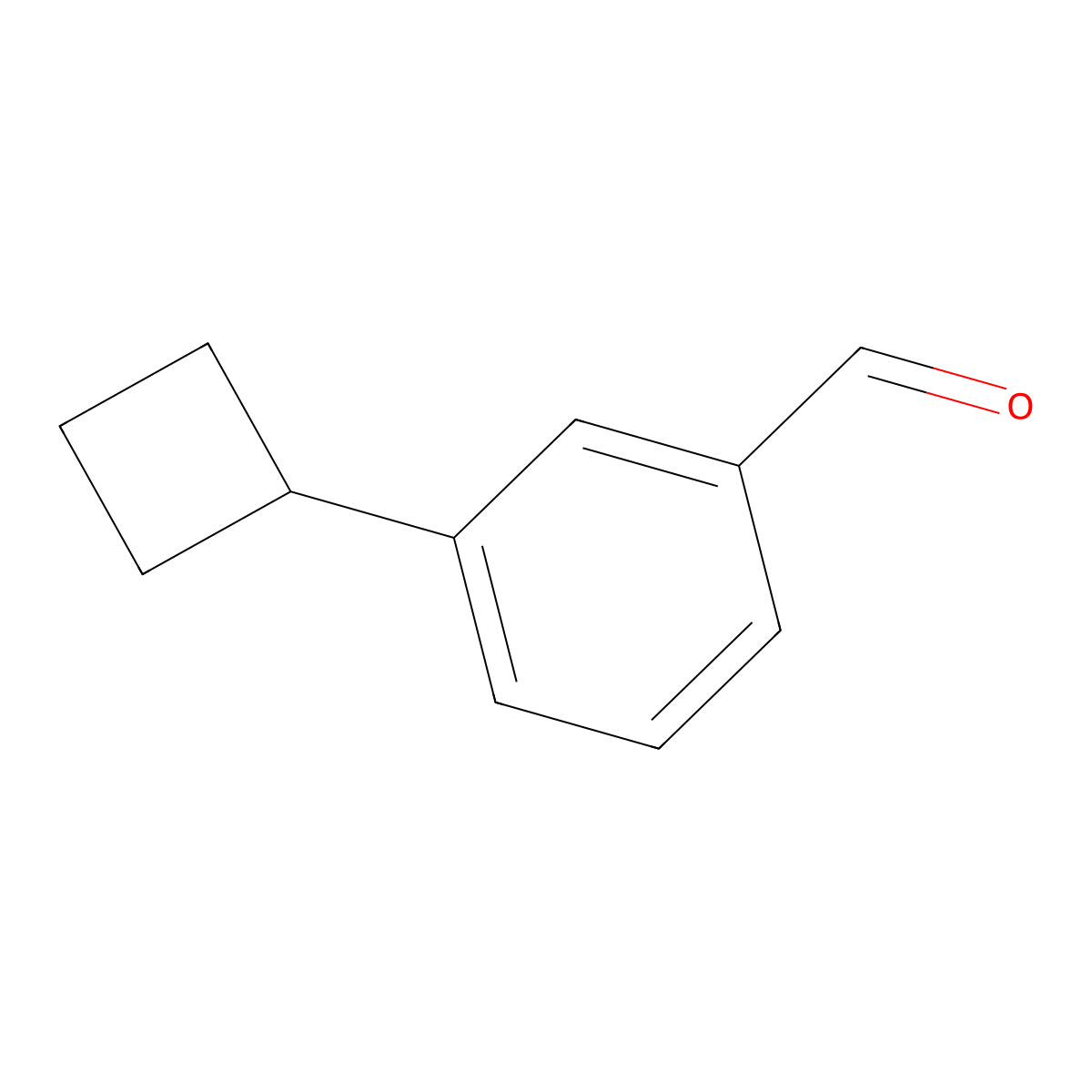 3-Cyclobutylbenzaldehyde molecular structure, CAS 1432621-69-6