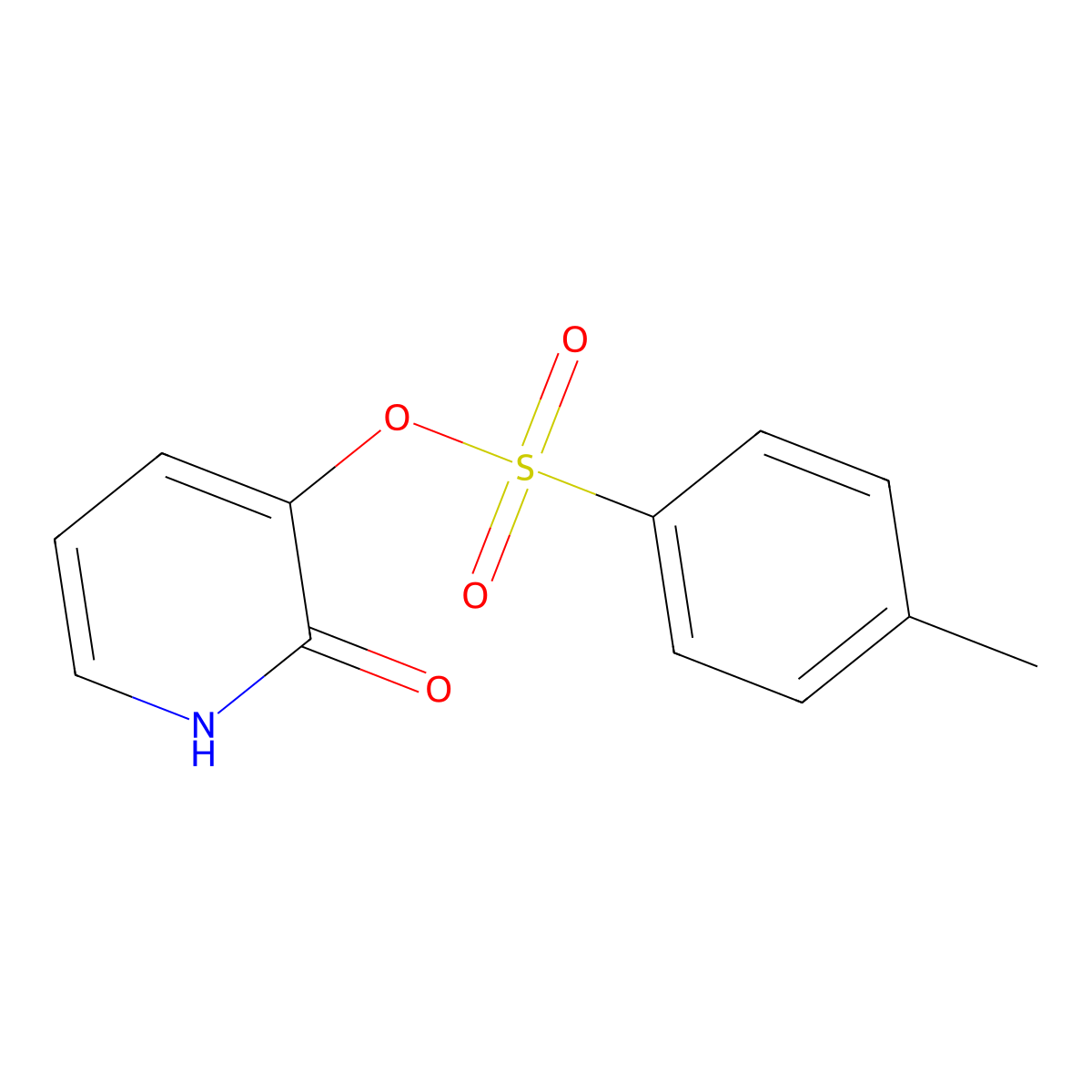 2-Oxo-1,2-dihydropyridin-3-yl 4-methylbenzene-1-sulfonate molecular structure, CAS 1432655-51-0