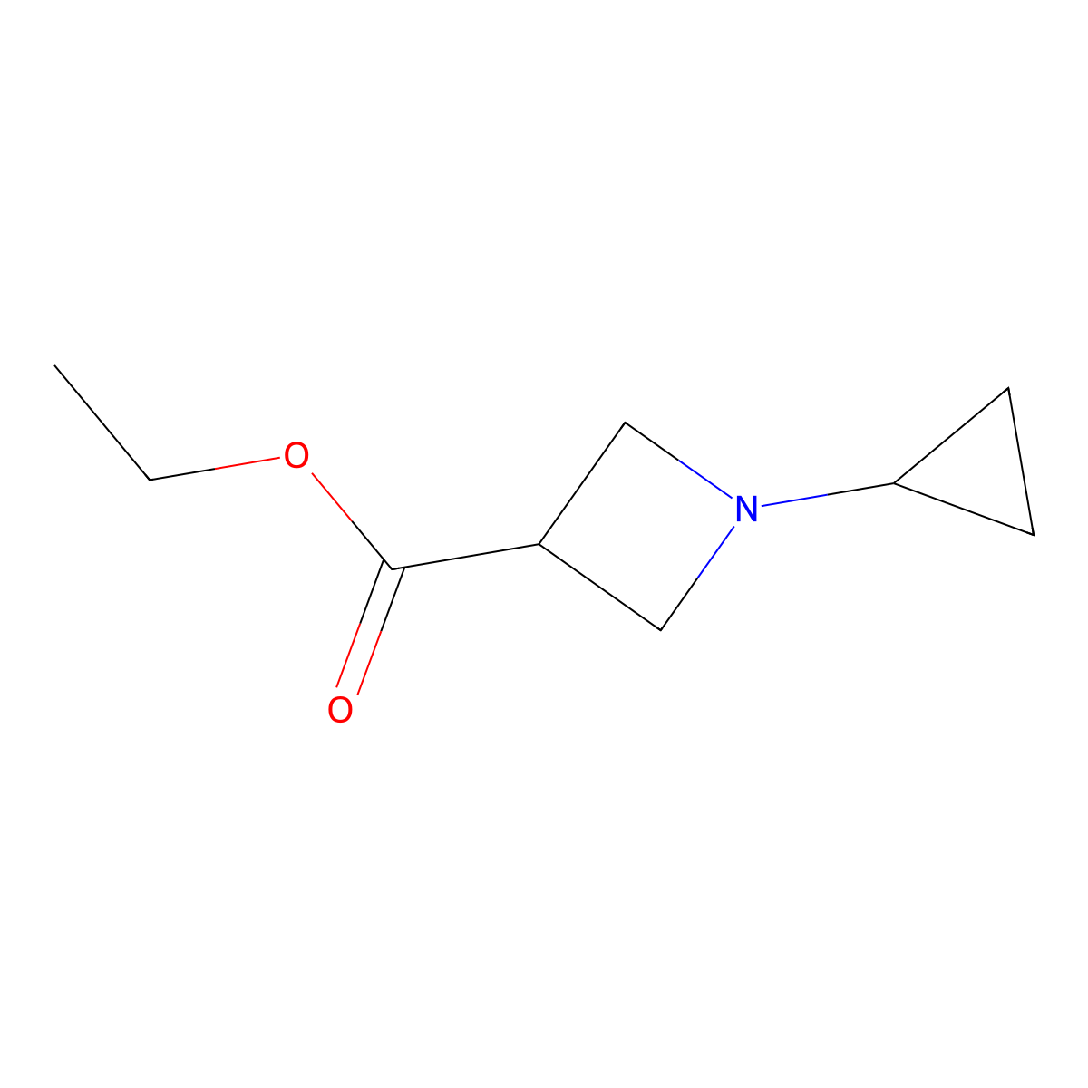 Ethyl 1-cyclopropylazetidine-3-carboxylate molecular structure, CAS 1432664-80-6