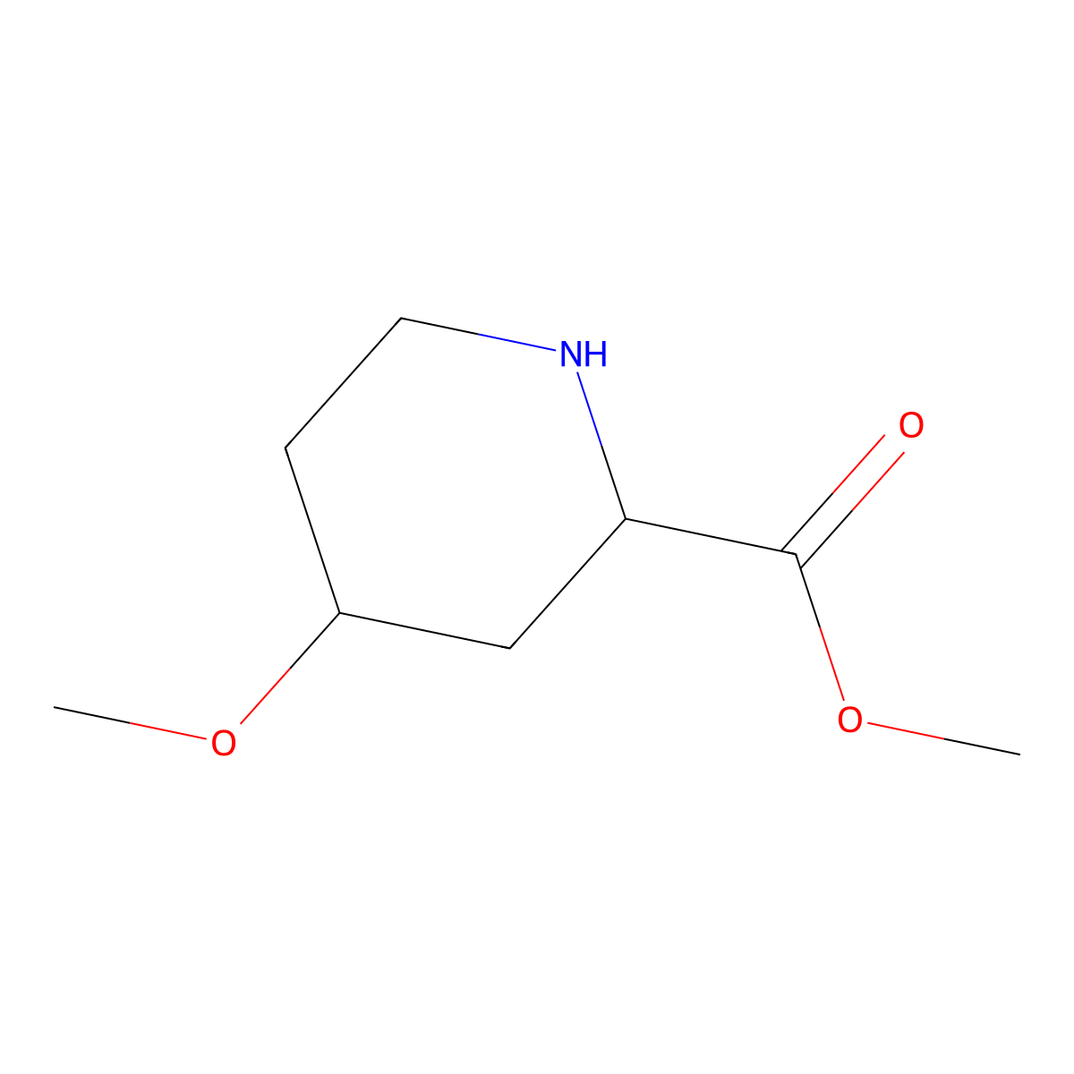 Methyl 4-methoxypiperidine-2-carboxylate molecular structure, CAS 1432677-64-9