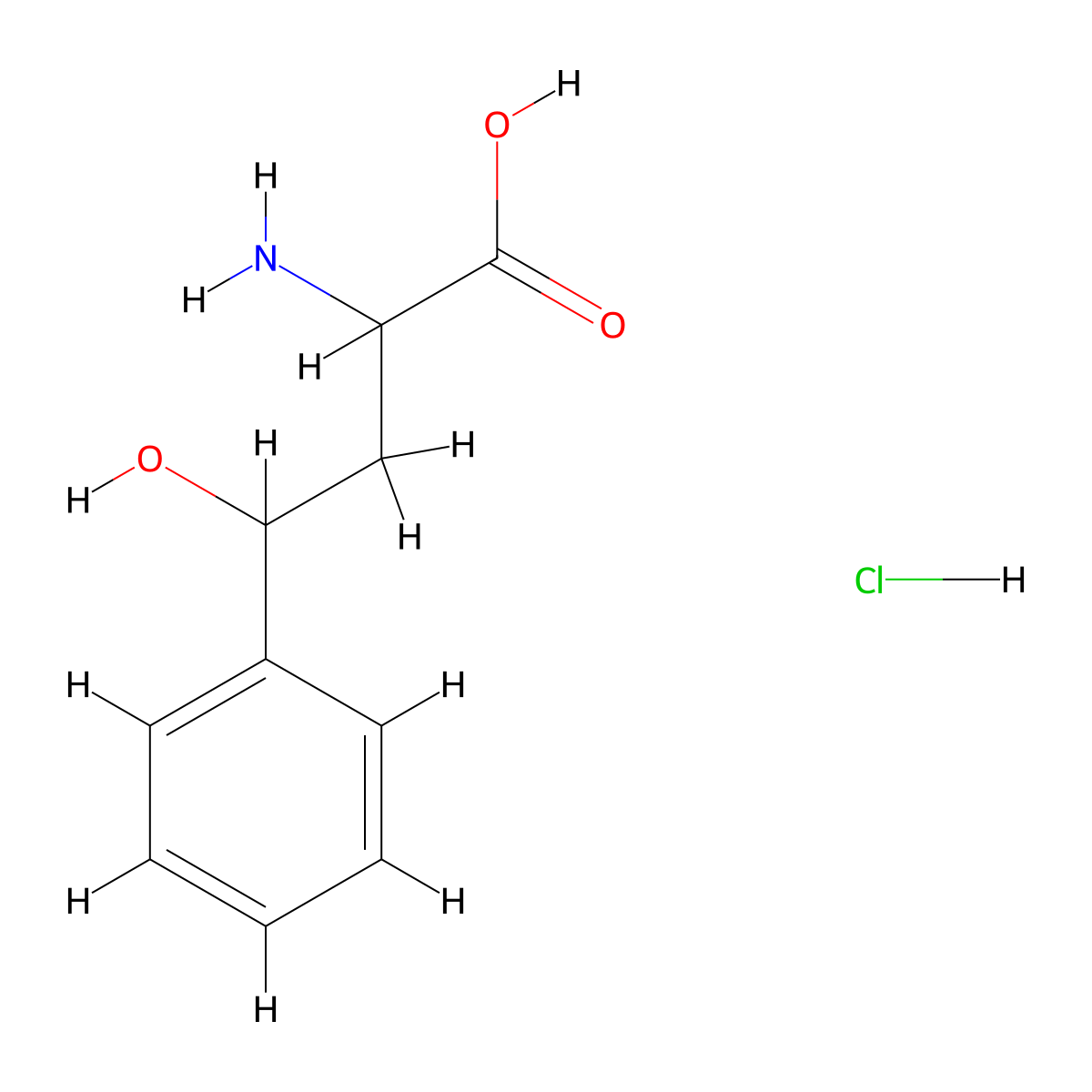 2-Amino-4-hydroxy-4-phenylbutanoic acid hydrochloride molecular structure, CAS 1432677-71-8