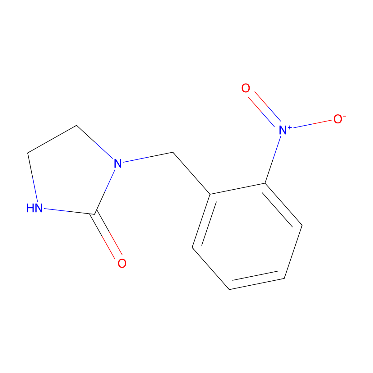 1-[(2-Nitrophenyl)methyl]imidazolidin-2-one molecular structure, CAS 1432678-43-7
