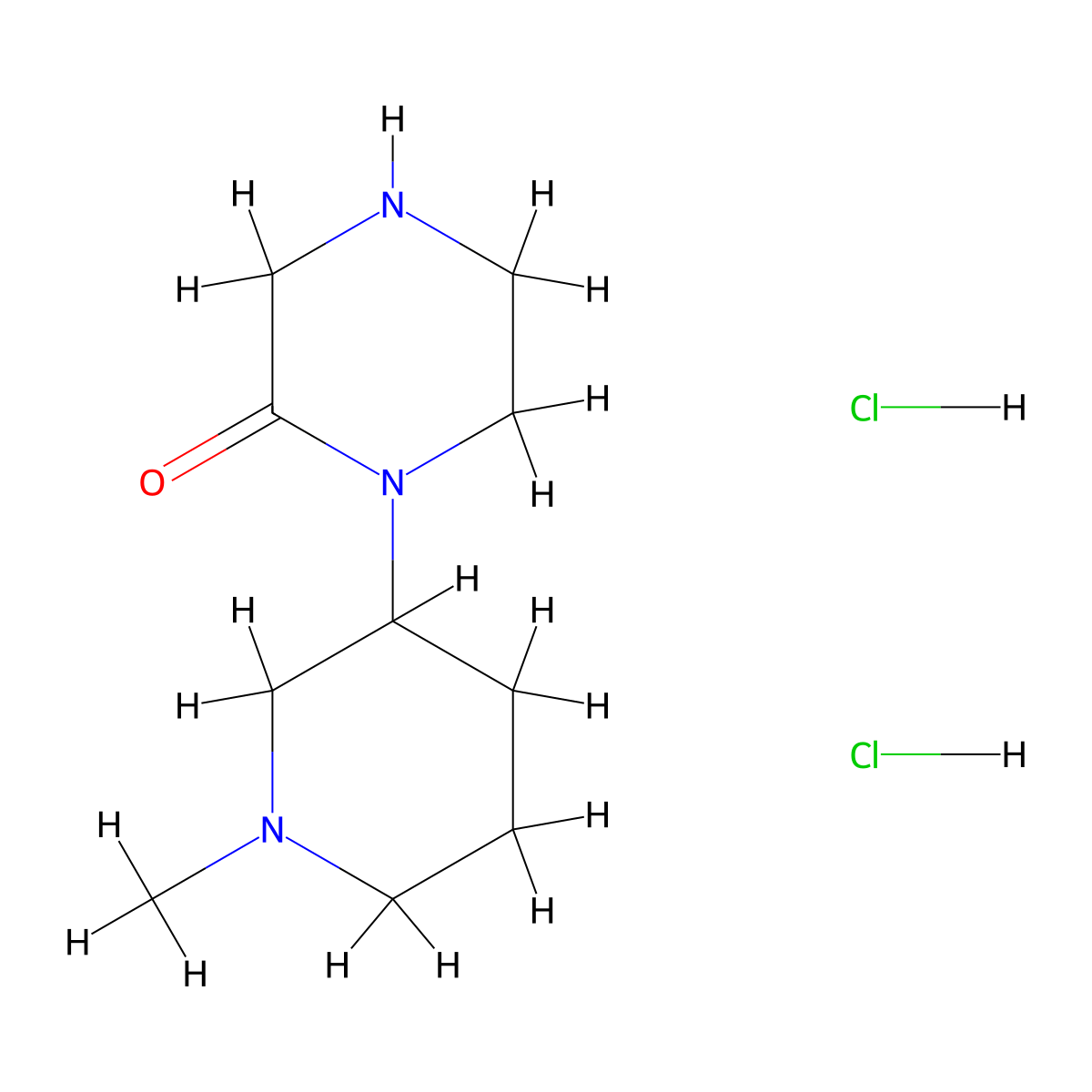 1-(1-Methylpiperidin-3-yl)piperazin-2-one dihydrochloride molecular structure, CAS 1432678-95-9