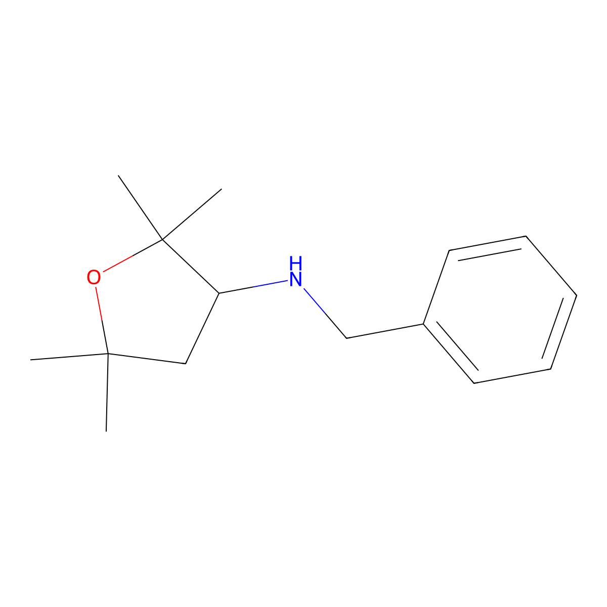 N-benzyl-2,2,5,5-tetramethyloxolan-3-amine molecular structure, CAS 1432679-03-2