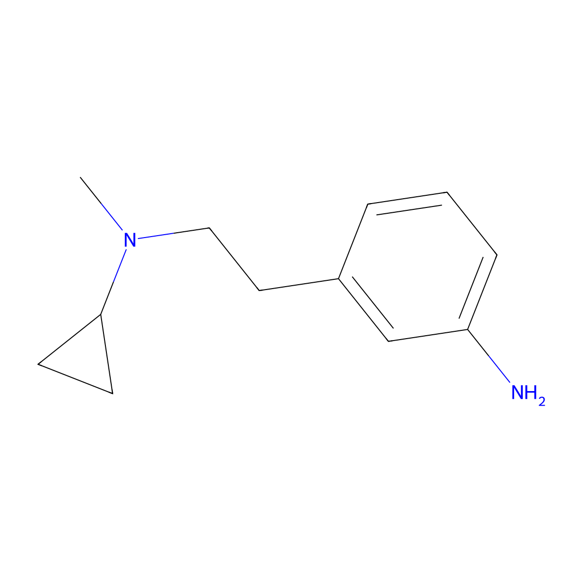 3-{2-[Cyclopropyl(methyl)amino]ethyl}aniline molecular structure, CAS 1432679-13-4