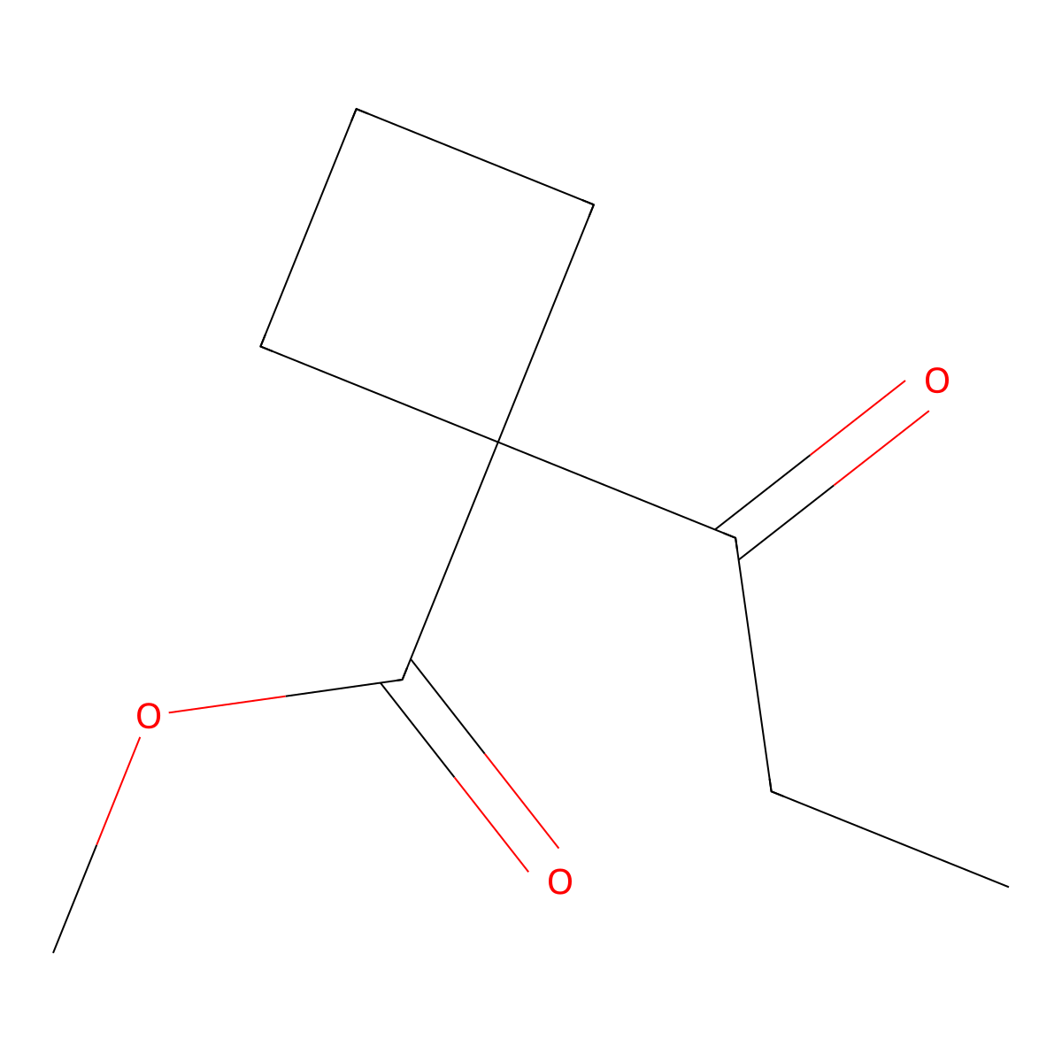 Methyl 1-propanoylcyclobutane-1-carboxylate molecular structure, CAS 1432679-16-7