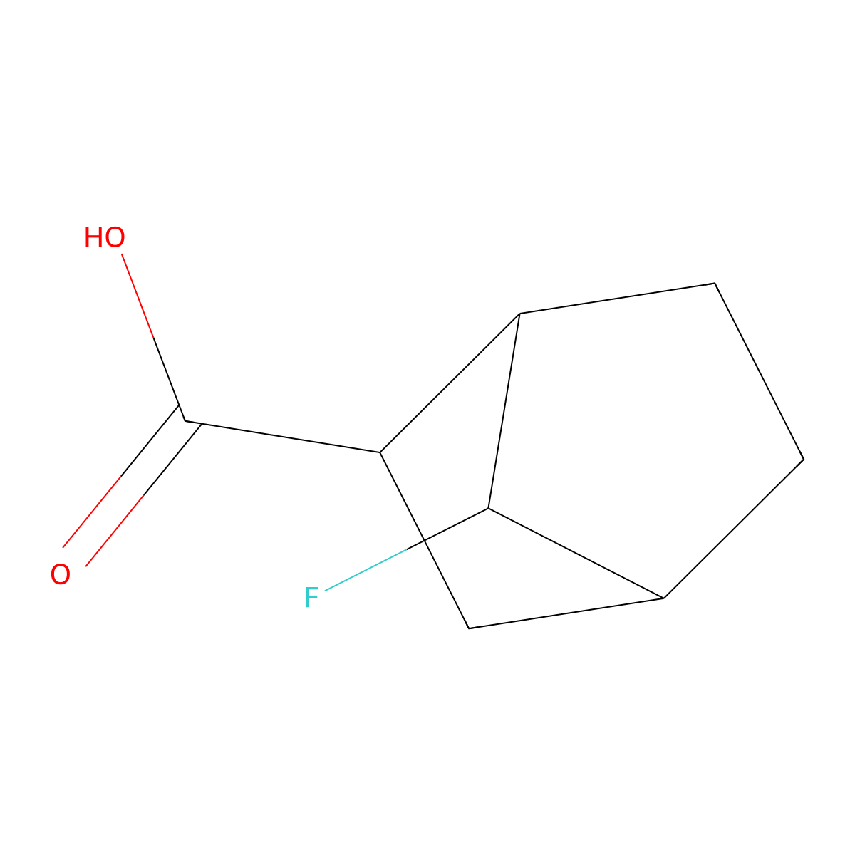 7-Fluorobicyclo[2.2.1]heptane-2-carboxylic acid molecular structure, CAS 1432679-36-1