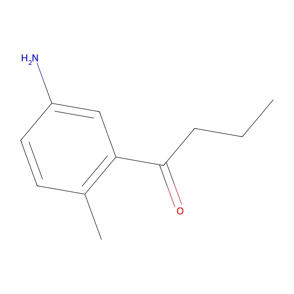 1-(5-Amino-2-methylphenyl)butan-1-one molecular structure, CAS 1432679-49-6