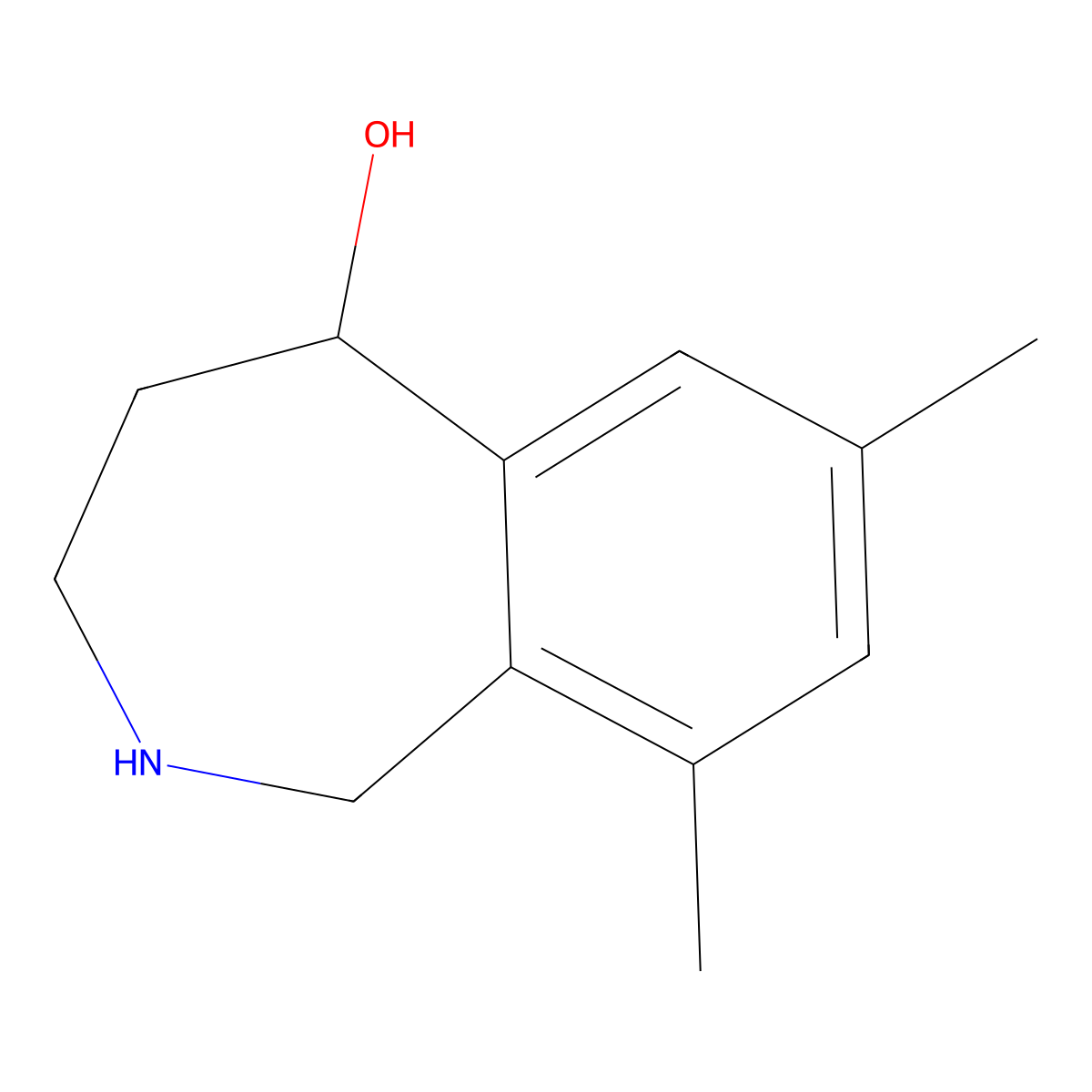 7,9-dimethyl-2,3,4,5-tetrahydro-1H-2-benzazepin-5-ol molecular structure, CAS 1432679-58-7