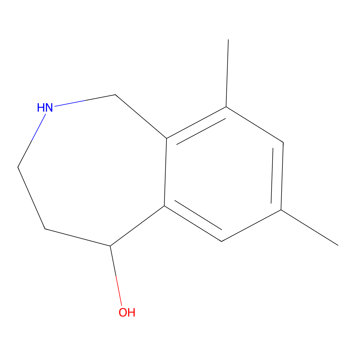 7,9-dimethyl-2,3,4,5-tetrahydro-1H-2-benzazepin-5-ol molecular structure, CAS 1432679-58-7