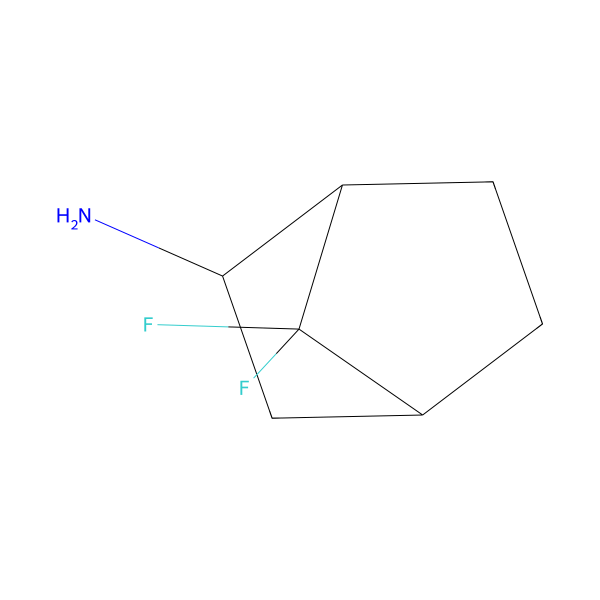 7,7-Difluorobicyclo[2.2.1]heptan-2-amine molecular structure, CAS 1432679-64-5