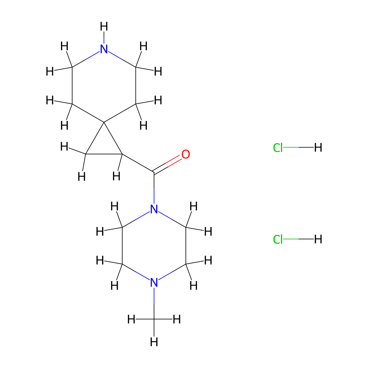 1-(4-Methylpiperazine-1-carbonyl)-6-azaspiro[2.5]octane dihydrochloride molecular structure, CAS 1432679-83-8