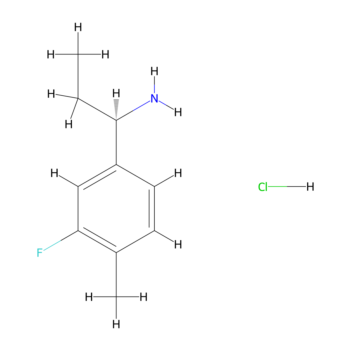 (1R)-1-(3-Fluoro-4-methylphenyl)propylamine molecular structure, CAS 1432679-89-4