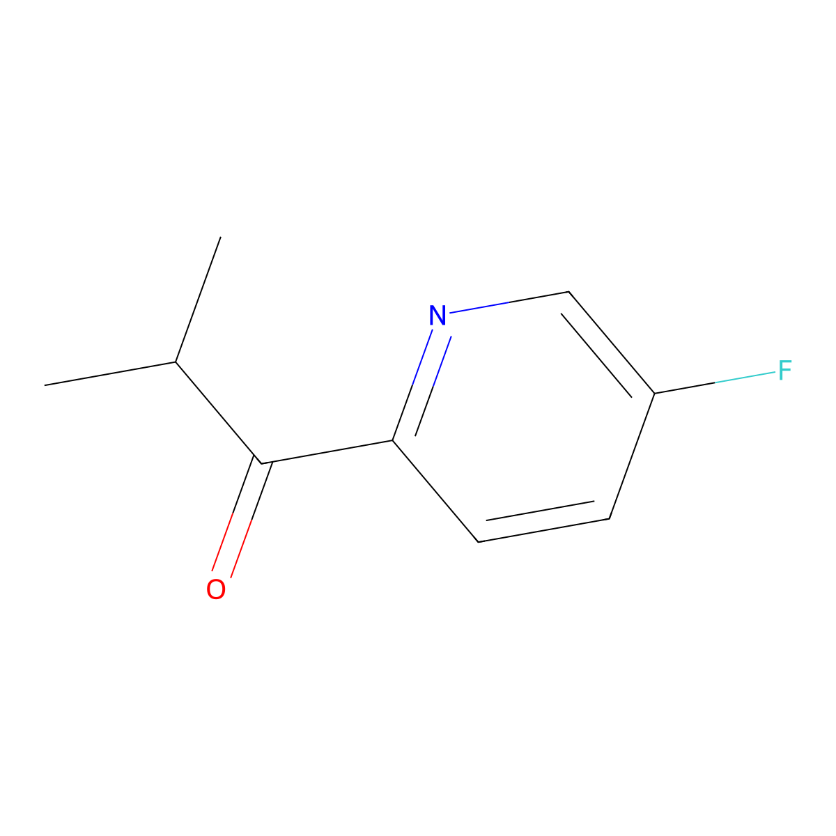 1-(5-Fluoropyridin-2-yl)-2-methylpropan-1-one molecular structure, CAS 1432679-90-7