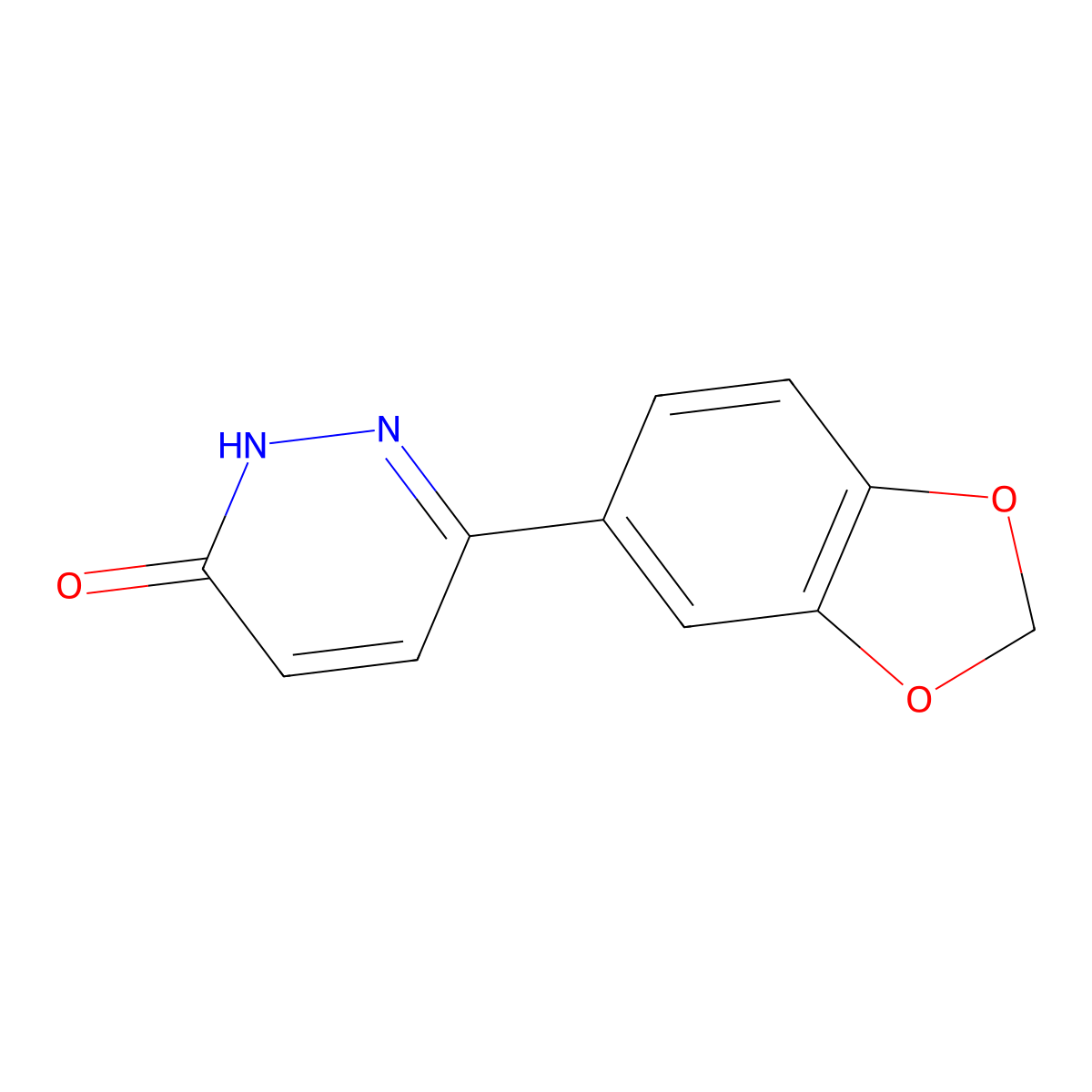 6-(1,3-Benzodioxol-5-yl)pyridazin-3-ol molecular structure, CAS 143268-22-8
