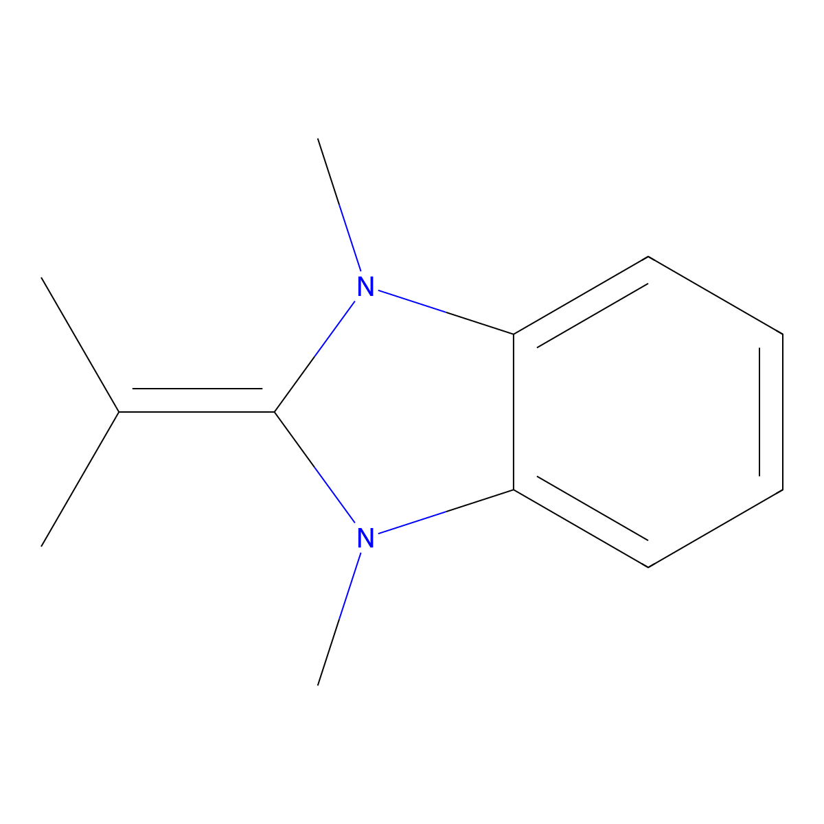 Benzimidazoline,2-isopropylidene-1,3-dimethyl- molecular structure, CAS 143268-49-9