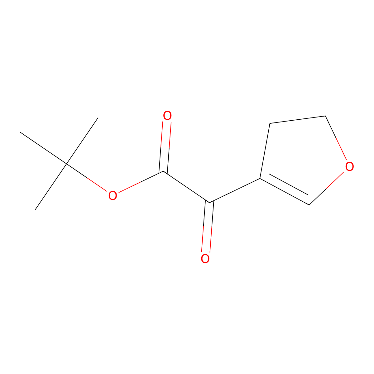 Tert-butyl 2-(4,5-dihydrofuran-3-yl)-2-oxoacetate molecular structure, CAS 1432680-30-2