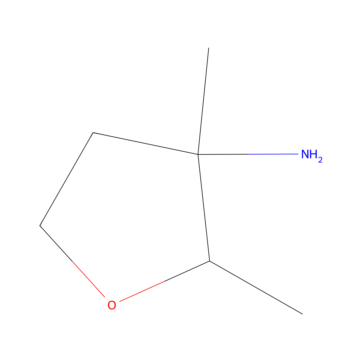 2,3-Dimethyloxolan-3-amine molecular structure, CAS 1432680-31-3