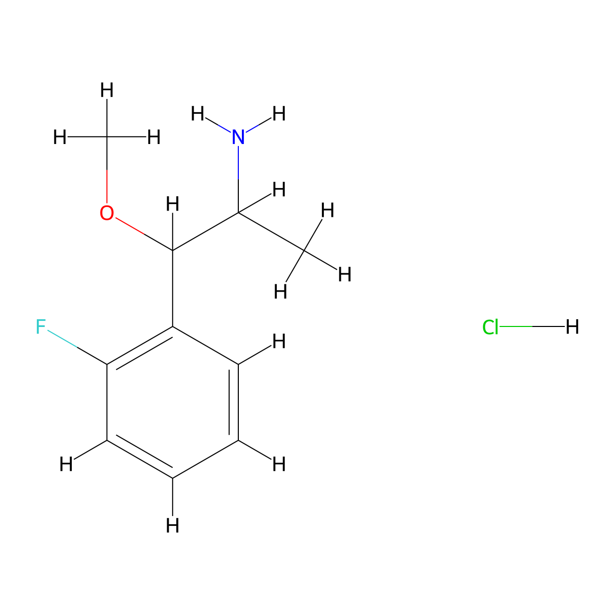 1-(2-Fluorophenyl)-1-methoxypropan-2-amine hydrochloride molecular structure, CAS 1432680-51-7