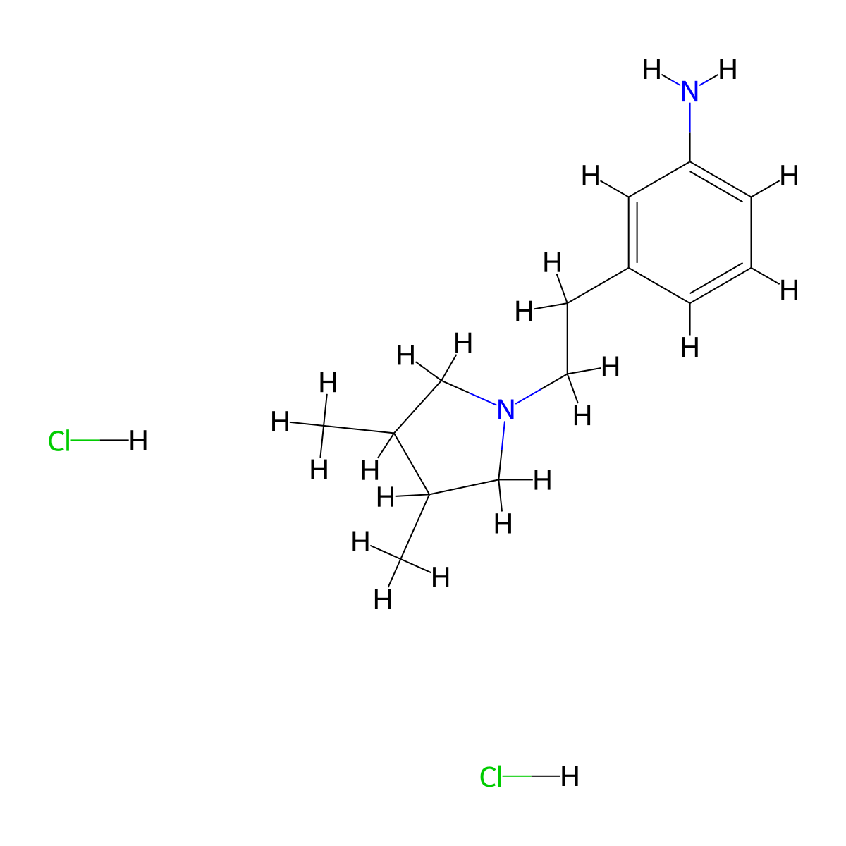 3-[2-(3,4-Dimethylpyrrolidin-1-yl)ethyl]aniline dihydrochloride molecular structure, CAS 1432681-17-8