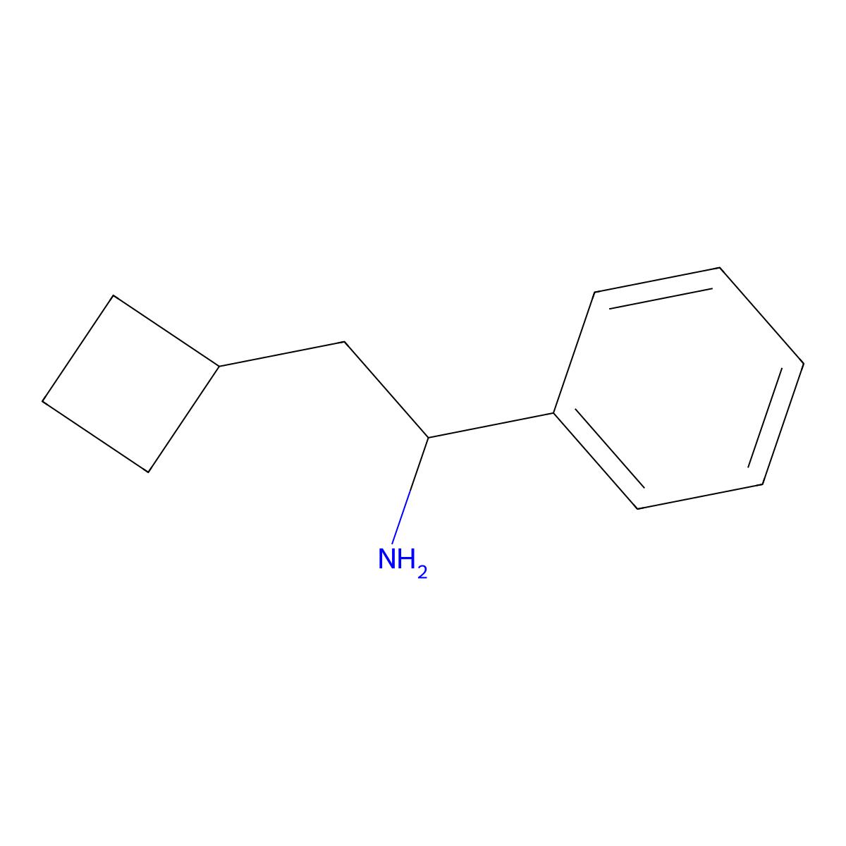 2-Cyclobutyl-1-phenylethan-1-amine molecular structure, CAS 1432681-33-8