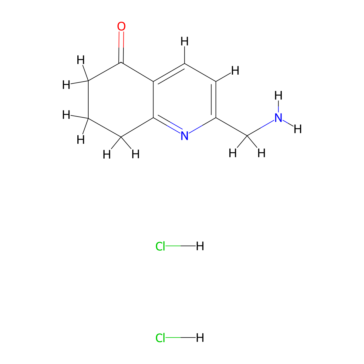 2-(Aminomethyl)-5,6,7,8-tetrahydroquinolin-5-one dihydrochloride molecular structure, CAS 1432681-35-0