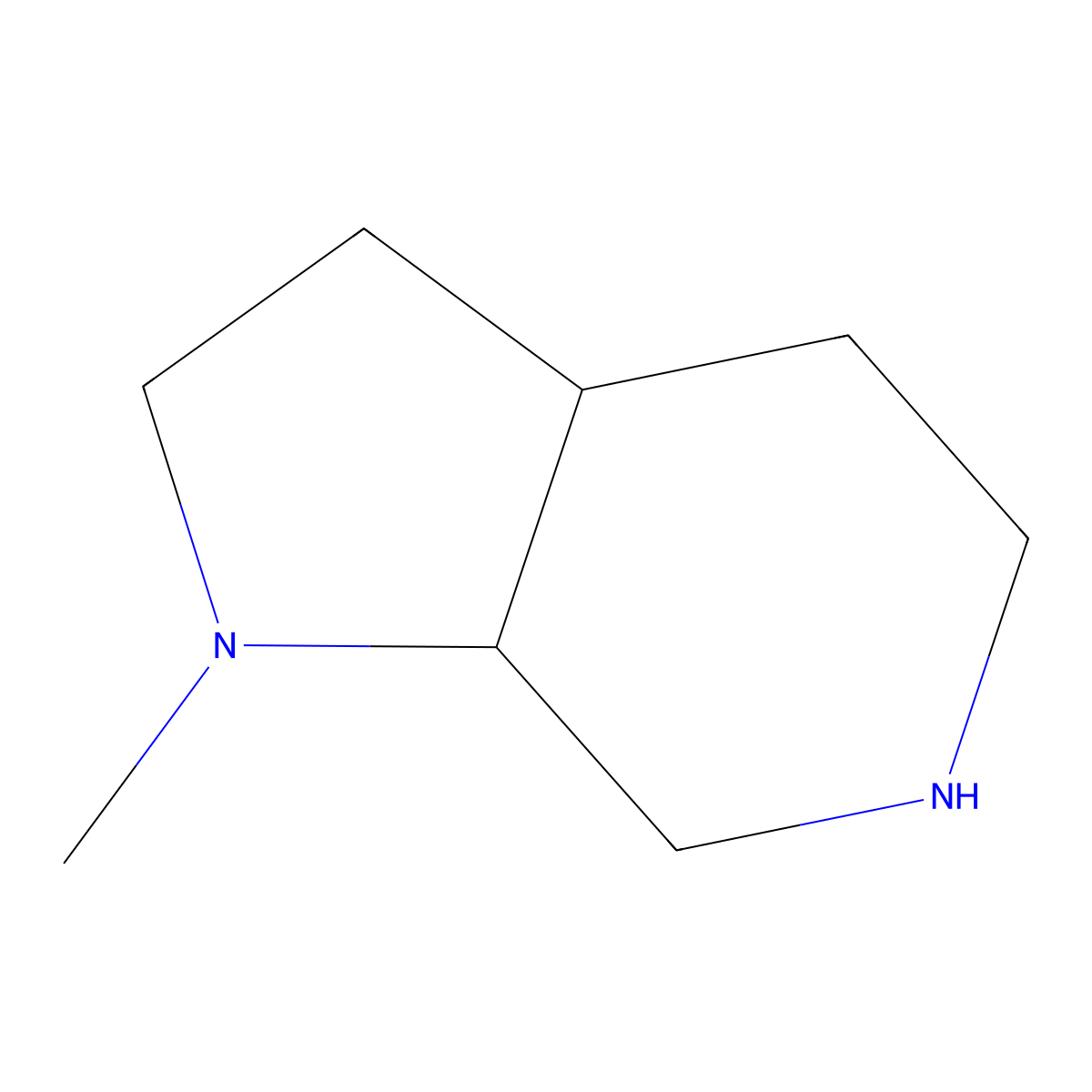1-methyl-octahydro-1H-pyrrolo(2,3-c)pyridine molecular structure, CAS 1432681-53-2