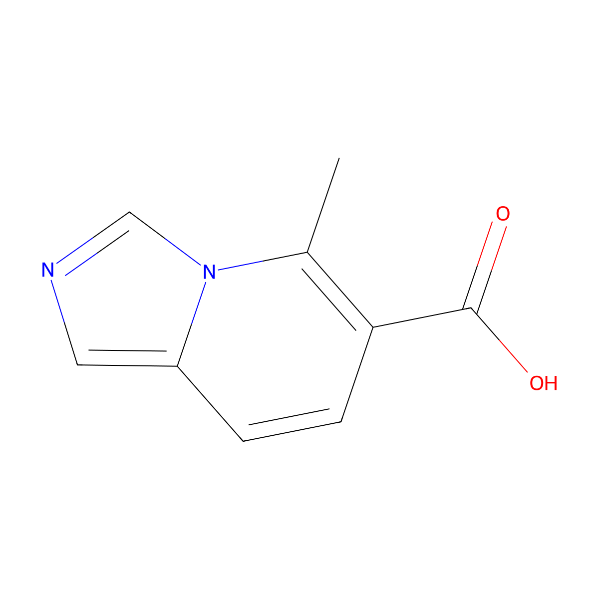 5-Methylimidazo(1,5-a)pyridine-6-carboxylic acid molecular structure, CAS 1432681-67-8