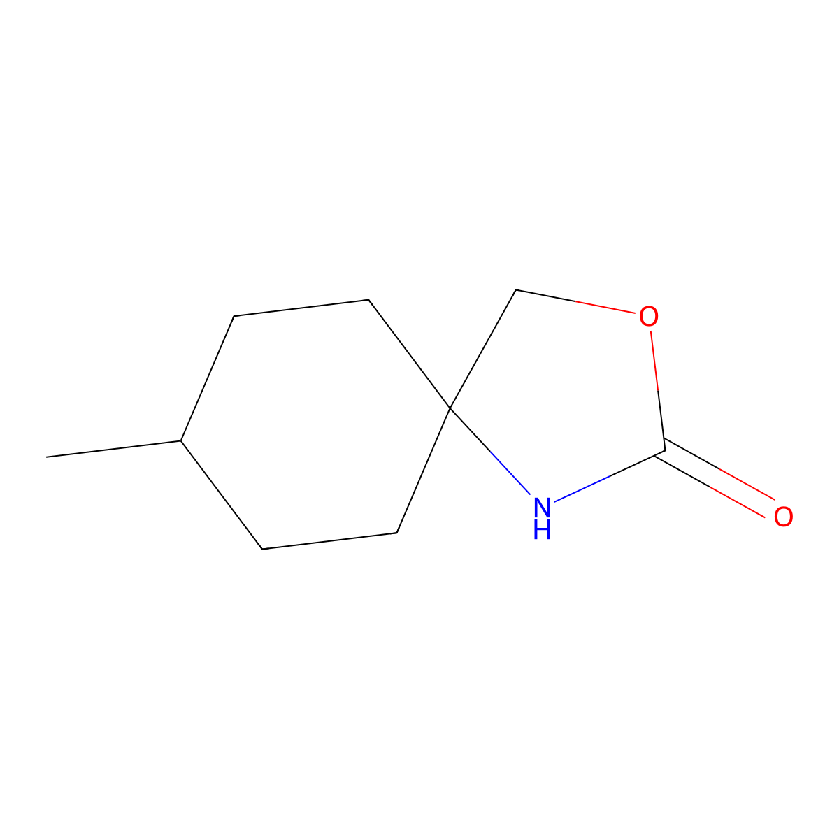 8-Methyl-3-oxa-1-azaspiro[4.5]decan-2-one molecular structure, CAS 1432681-74-7