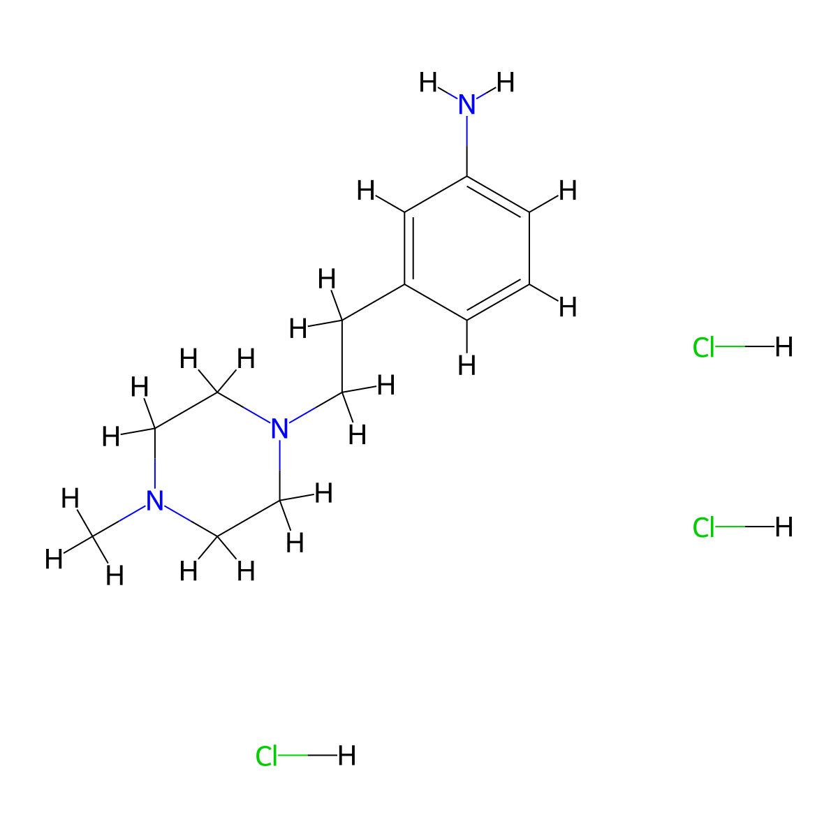 3-[2-(4-Methylpiperazin-1-yl)ethyl]aniline trihydrochloride molecular structure, CAS 1432681-87-2