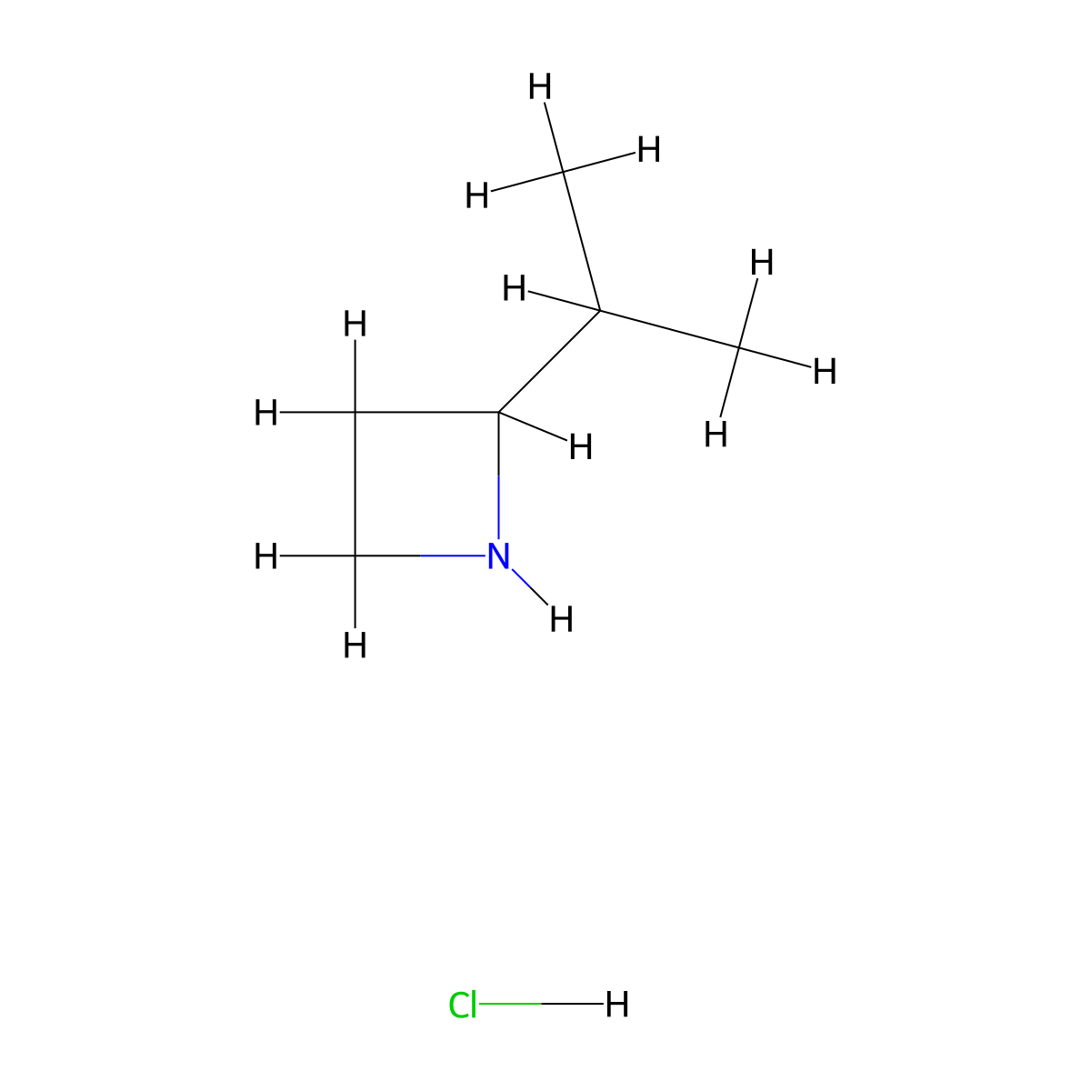 2-(Propan-2-yl)azetidine hydrochloride molecular structure, CAS 1432681-90-7