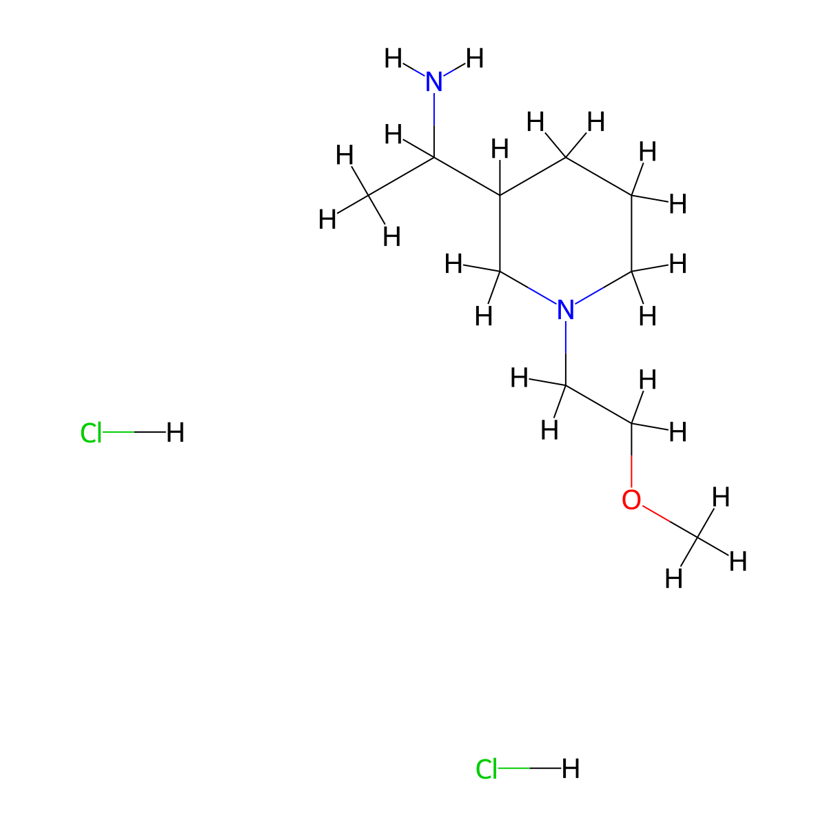 1-[1-(2-Methoxyethyl)piperidin-3-yl]ethan-1-amine dihydrochloride molecular structure, CAS 1432681-95-2
