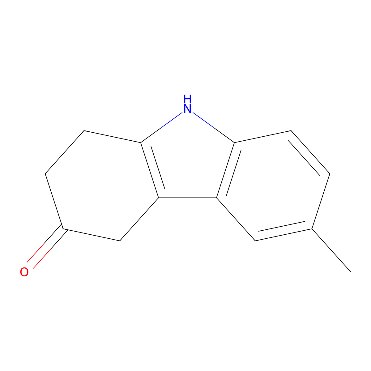 6-methyl-2,3,4,9-tetrahydro-1H-carbazol-3-one molecular structure, CAS 1432682-04-6