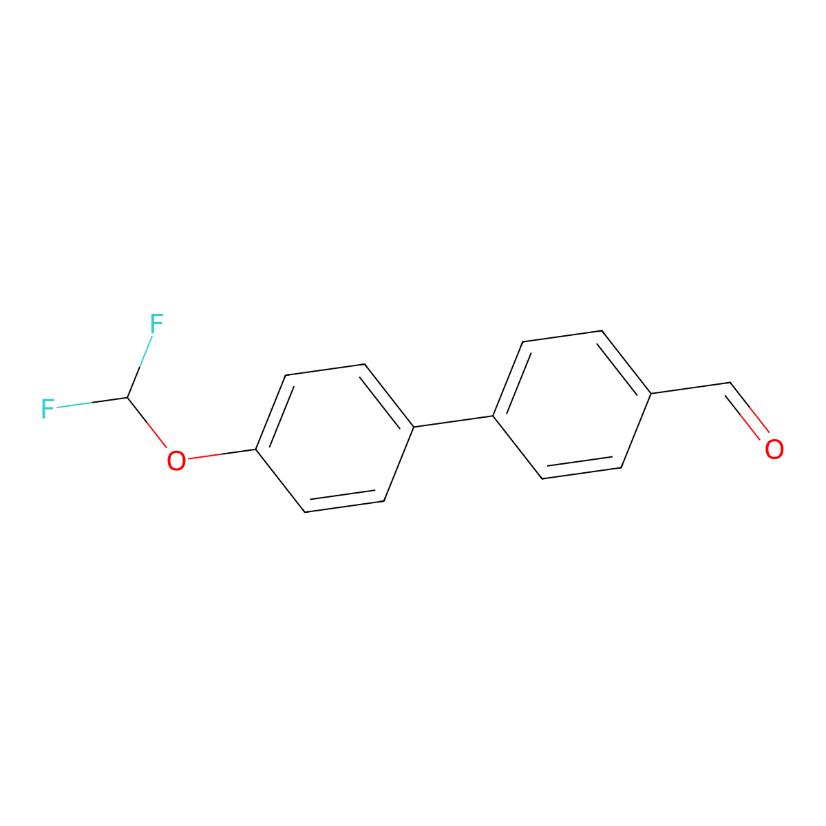 4-[4-(Difluoromethoxy)phenyl]benzaldehyde molecular structure, CAS 1432737-56-8