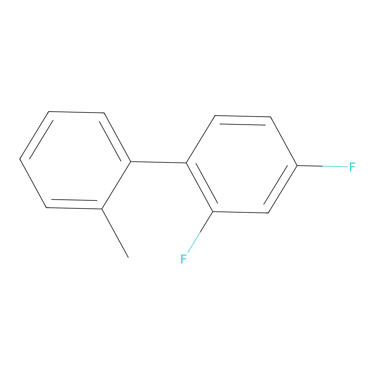 2,4-Difluoro-2'-methyl-1,1'-biphenyl molecular structure, CAS 1432742-62-5