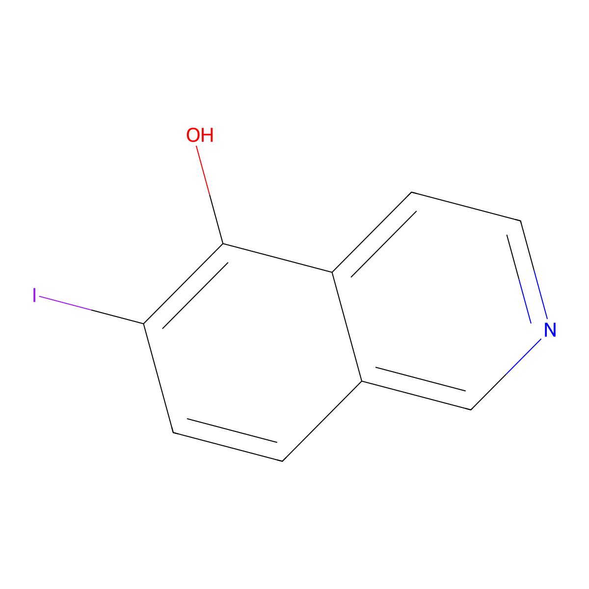 6-Iodoisoquinolin-5-ol molecular structure, CAS 1432754-67-0