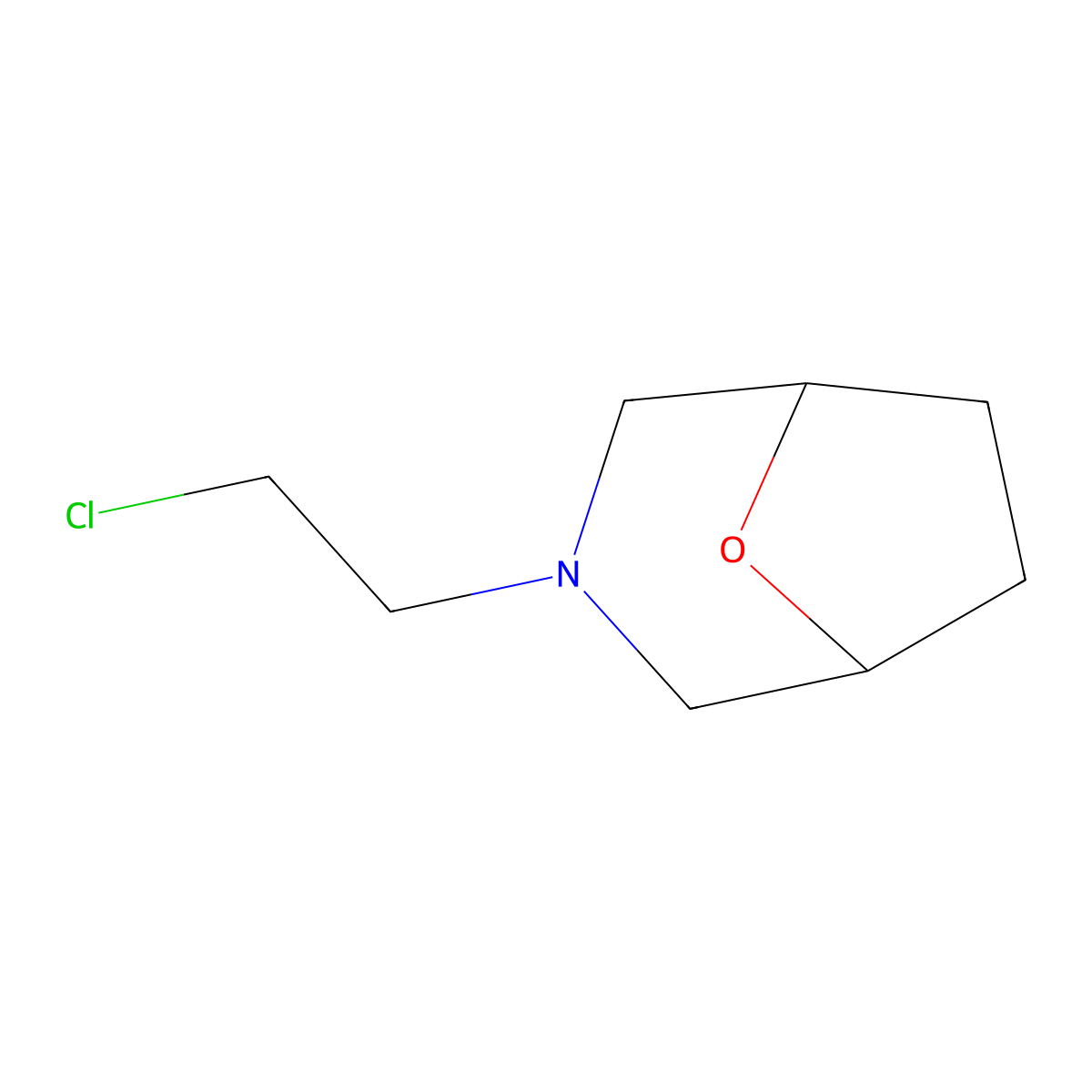3-(2-Chloroethyl)-8-oxa-3-azabicyclo[3.2.1]octane molecular structure, CAS 1432792-65-8