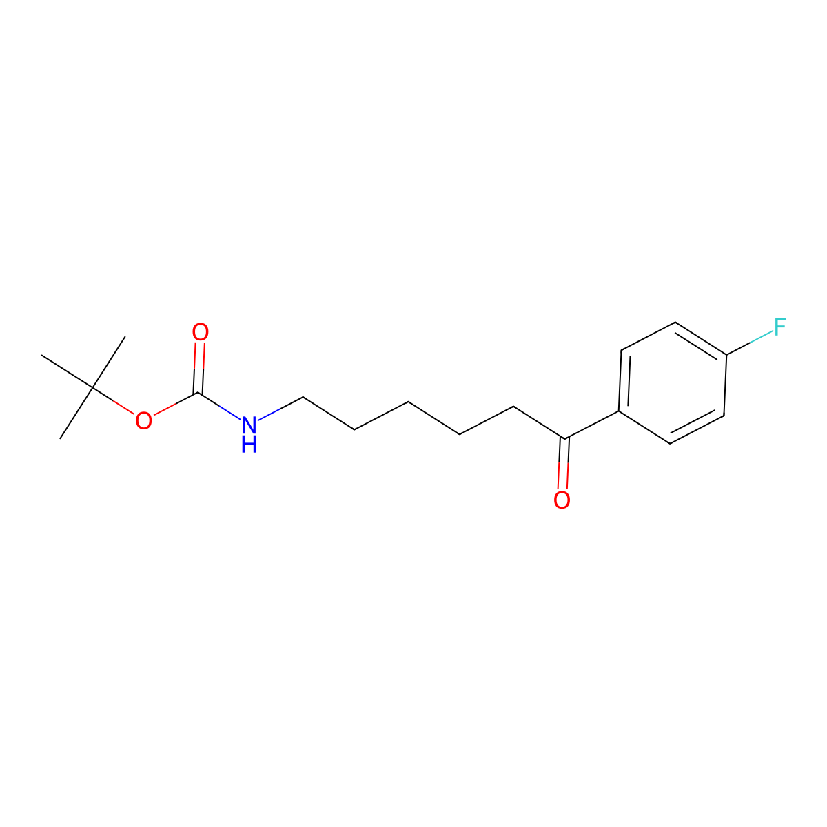 tert-Butyl 6-(4-fluorophenyl)-6-oxohexylcarbamate molecular structure, CAS 1432795-10-2