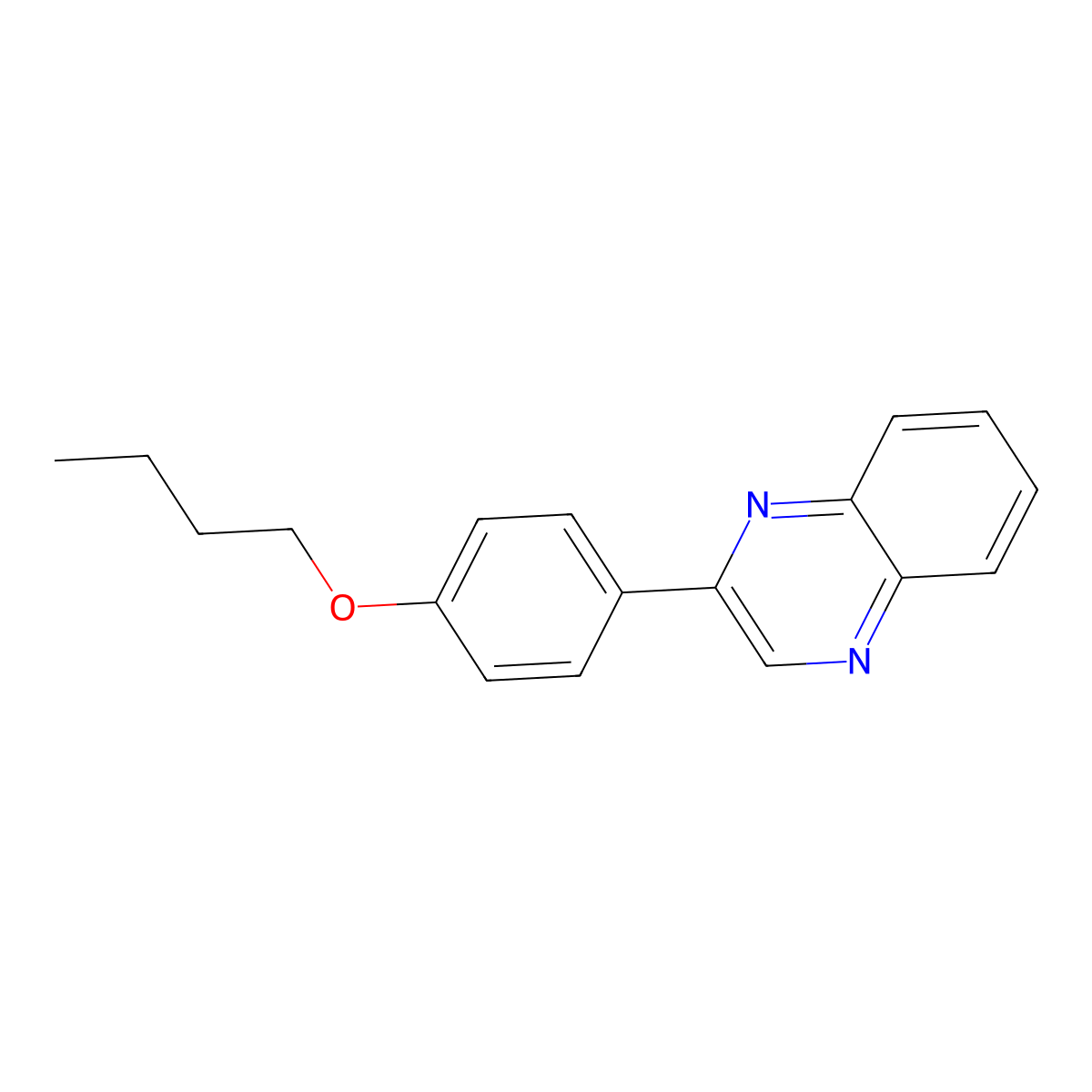 2-(4-Butoxyphenyl)quinoxaline molecular structure, CAS 14329-82-9