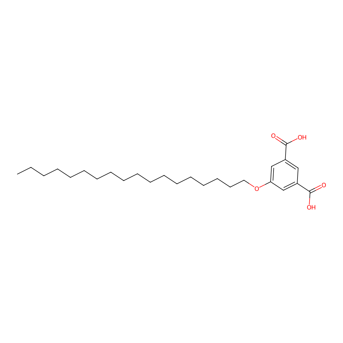 5-Octadecyloxyisophthalic acid molecular structure, CAS 143294-86-4