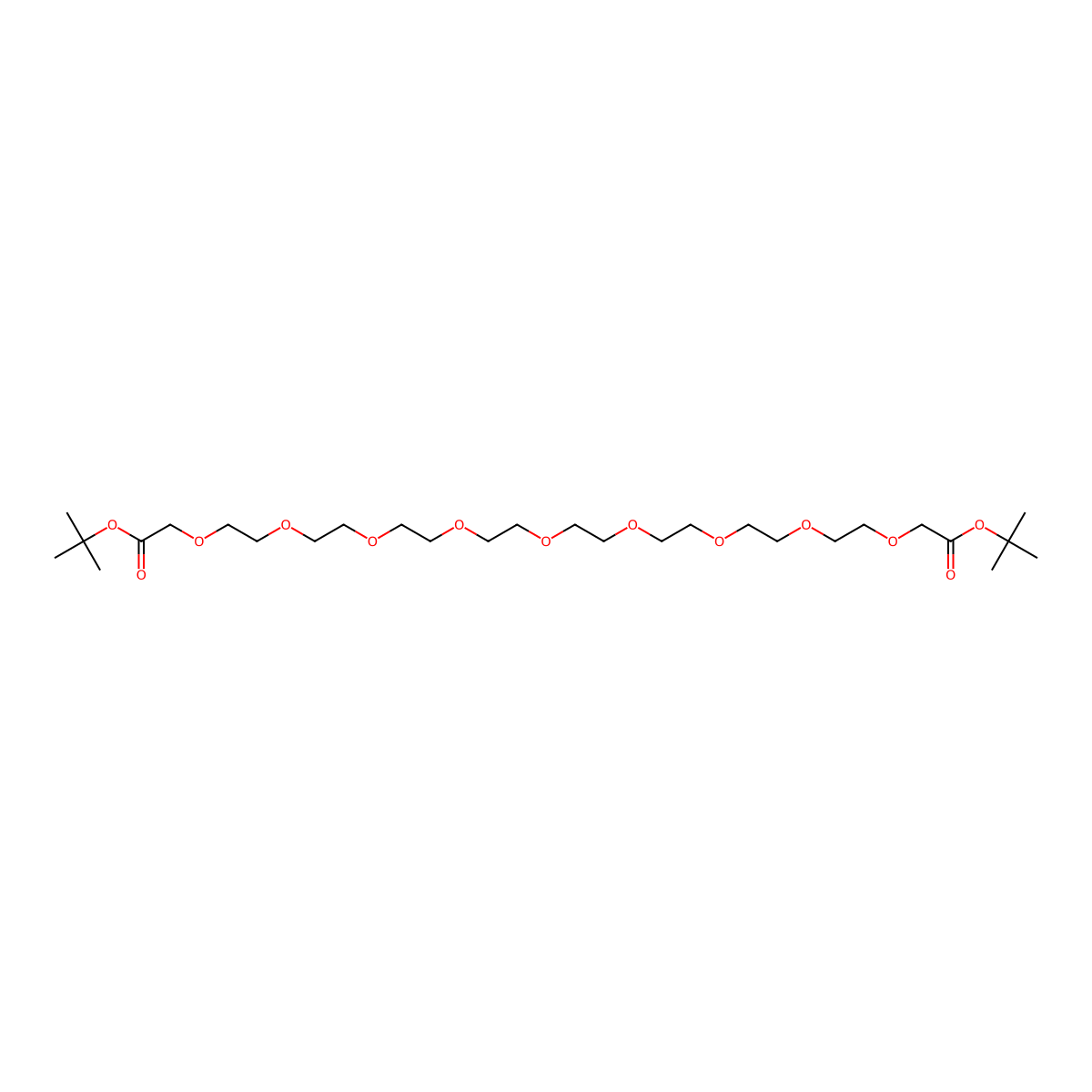 Boc-PEG8-Boc molecular structure, CAS 1432970-18-7