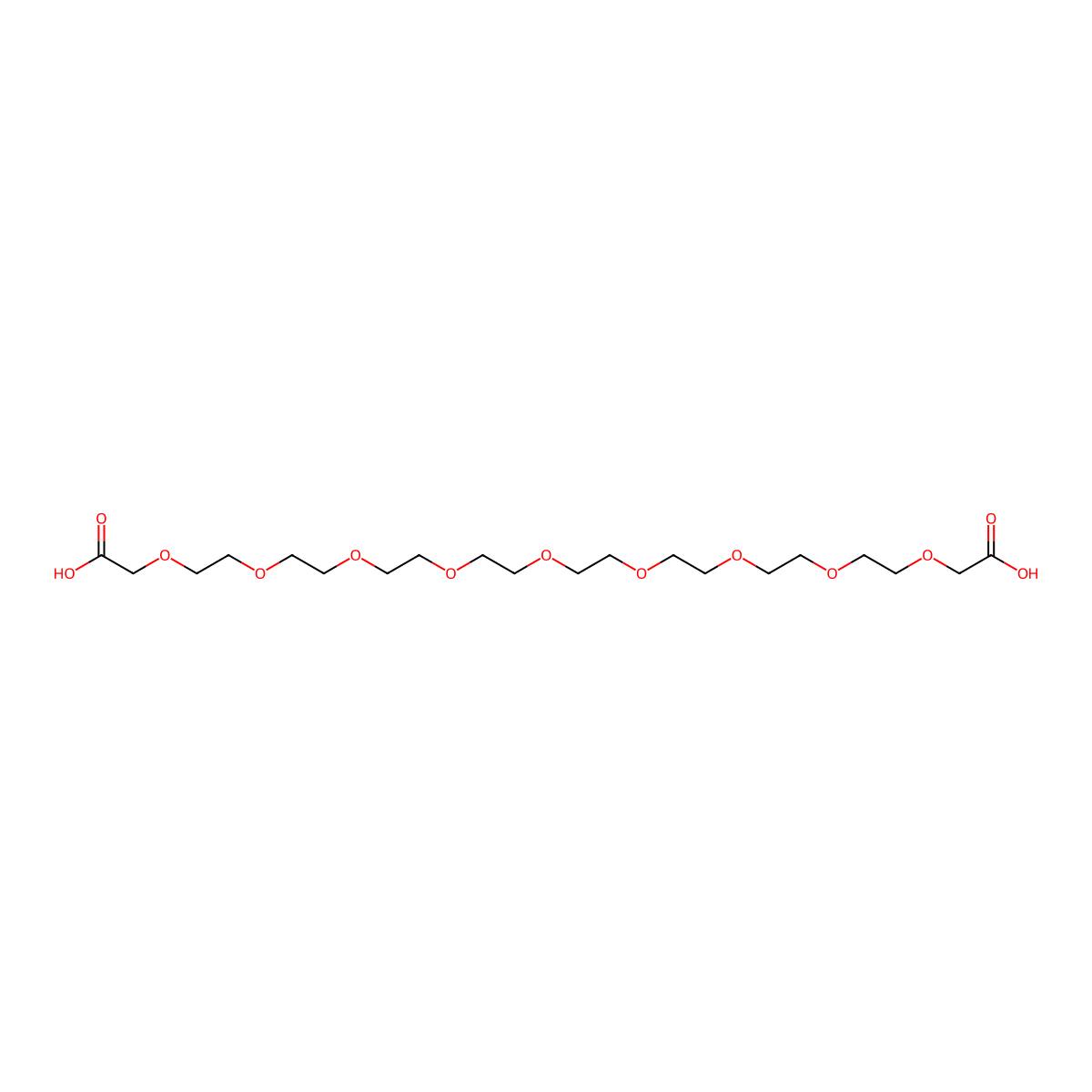 Hoocch2O-peg8-CH2cooh molecular structure, CAS 1432970-26-7