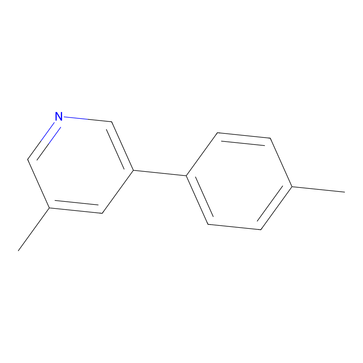 3-Methyl-5-(p-tolyl)pyridine molecular structure, CAS 1432998-36-1