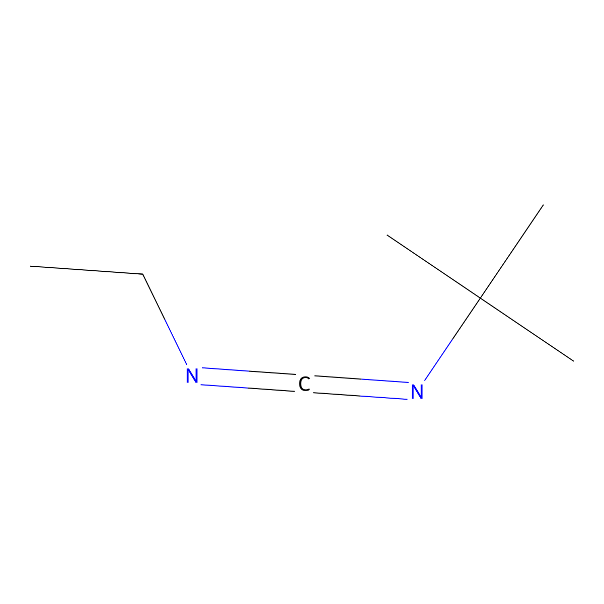 1-tert-Butyl-3-ethylcarbodiimide molecular structure, CAS 1433-27-8